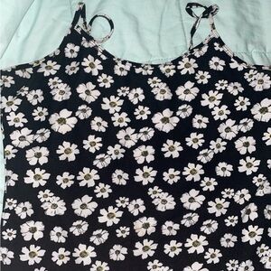 No Boundaries Black and White Floral Camisole